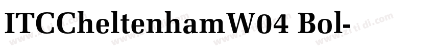 ITCCheltenhamW04 Bol字体转换